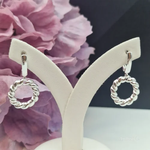 ALT - Earrings Twisted Hoop Circles