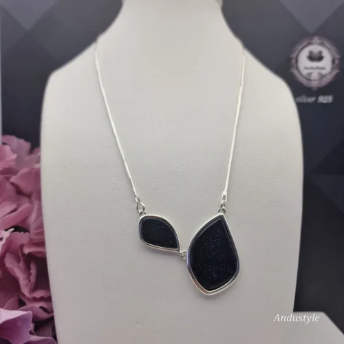 Necklace with Black Goldstone (1) ALT - Necklace with Black Goldstone (1)