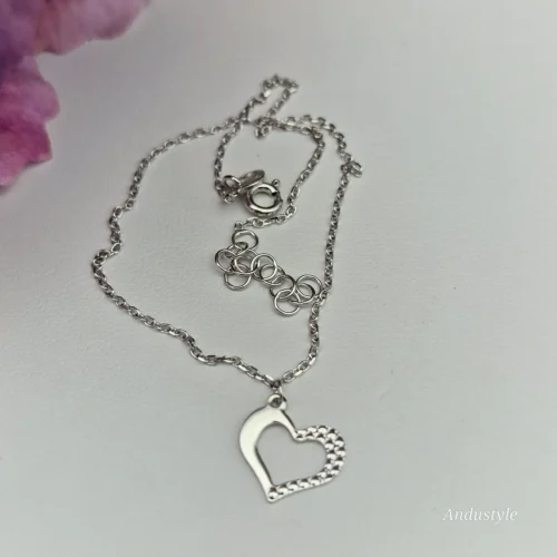 Bracelet Chain with a Heart ALT - Bracelet Chain with a Heart
