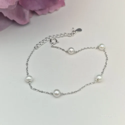 ALT - Bracelet Natural Pearl Silver