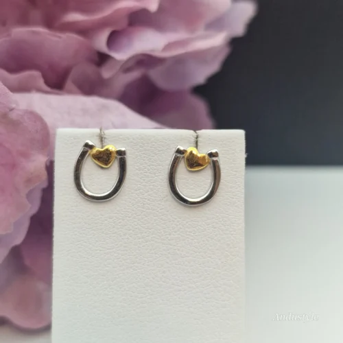 ALT - Earrings Heart in a Horseshoe