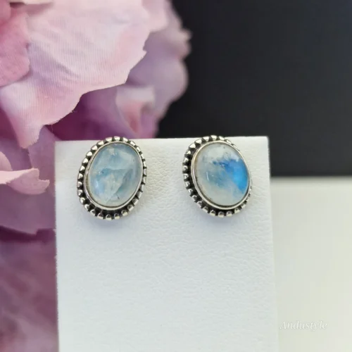 Earrings Moonstone ALT - Earrings Moonstone
