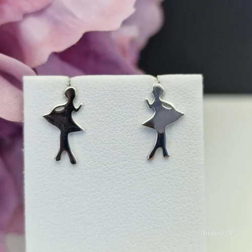 Earrings Silver Dancer ALT - Earrings Silver Dancer