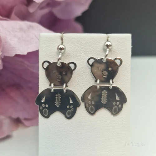 ALT - Earrings Teddy Bears Dangle