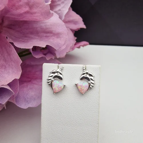 ALT - Earrings Unicorn with Opal