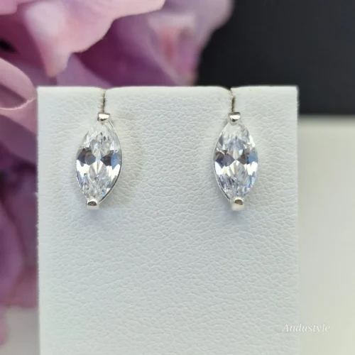 ALT - Earrings Zirkon Oval