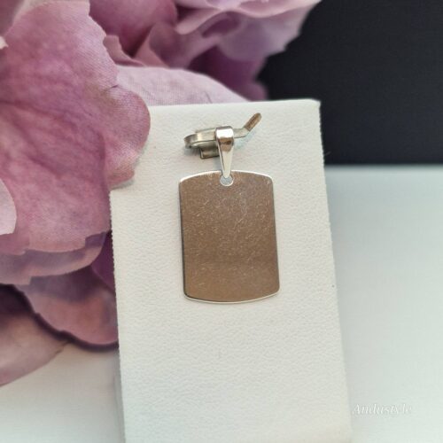 ALT - Pendant Dog Tag Smooth for Engraving